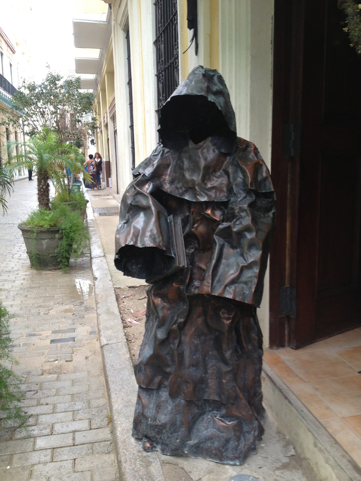 Most of the recently-allowed B&B's have a gimmick - this one had an Abbey theme, hence the monk.